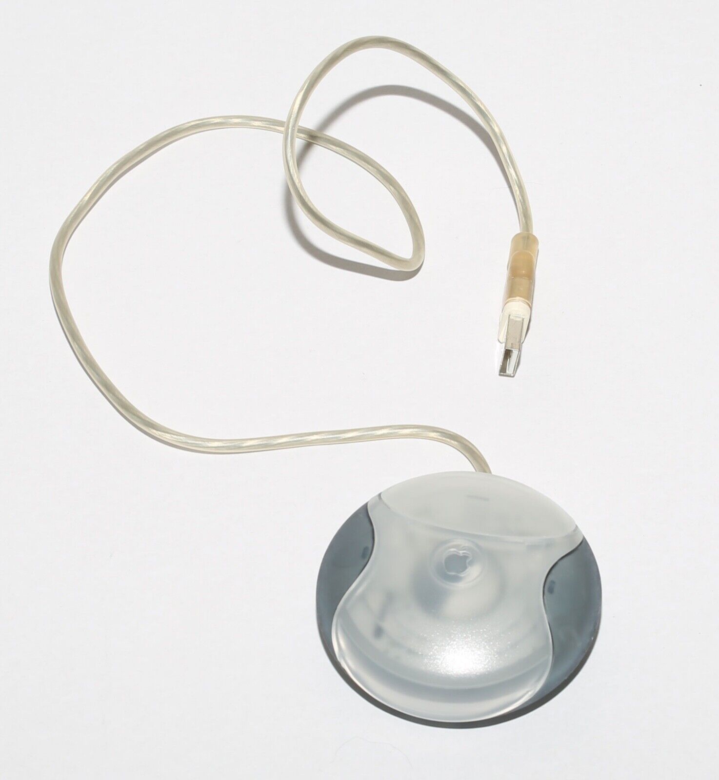 Vintage Apple Macintosh USB Mouse - Round Hockey Puck - G4 - M4848