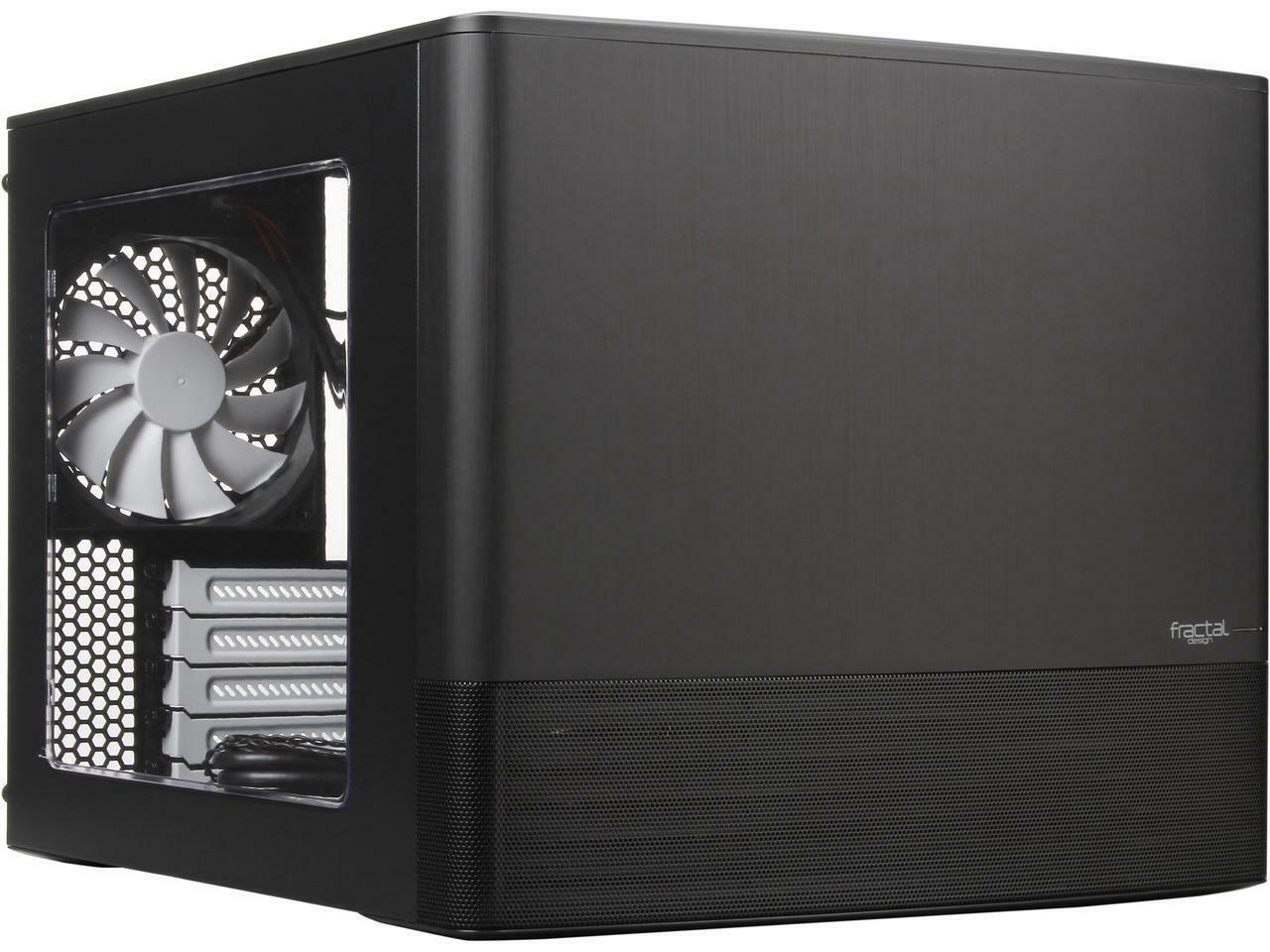 Fractal Design Node 804 Black Window Aluminum Steel Micro ATX Cube Computer Case