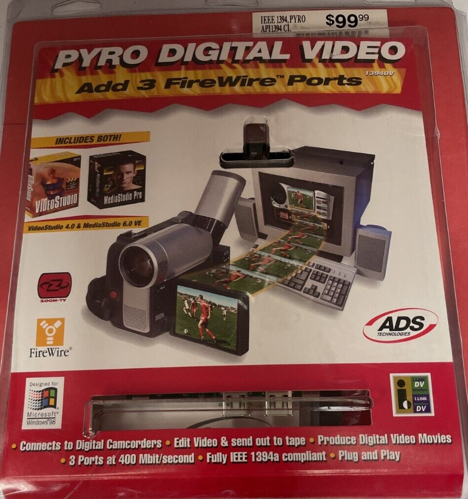 Pyro Digital Video 1394DV: Create Exciting Videos in Just Minutes New