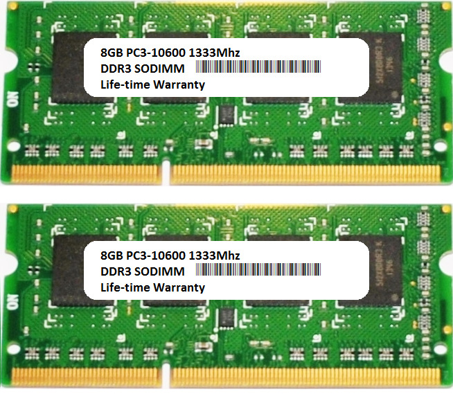 16GB 2x 8GB for Panasonic ToughBook 31 CF-31 Mk2 52 Core i5 C2 CF-31S Ram Memory
