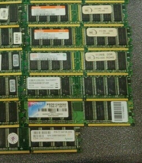 14x Various 512MB DDR400 PC3200 SDRAM Desktop Memory HYMD564646B8J-D43 73P2684..
