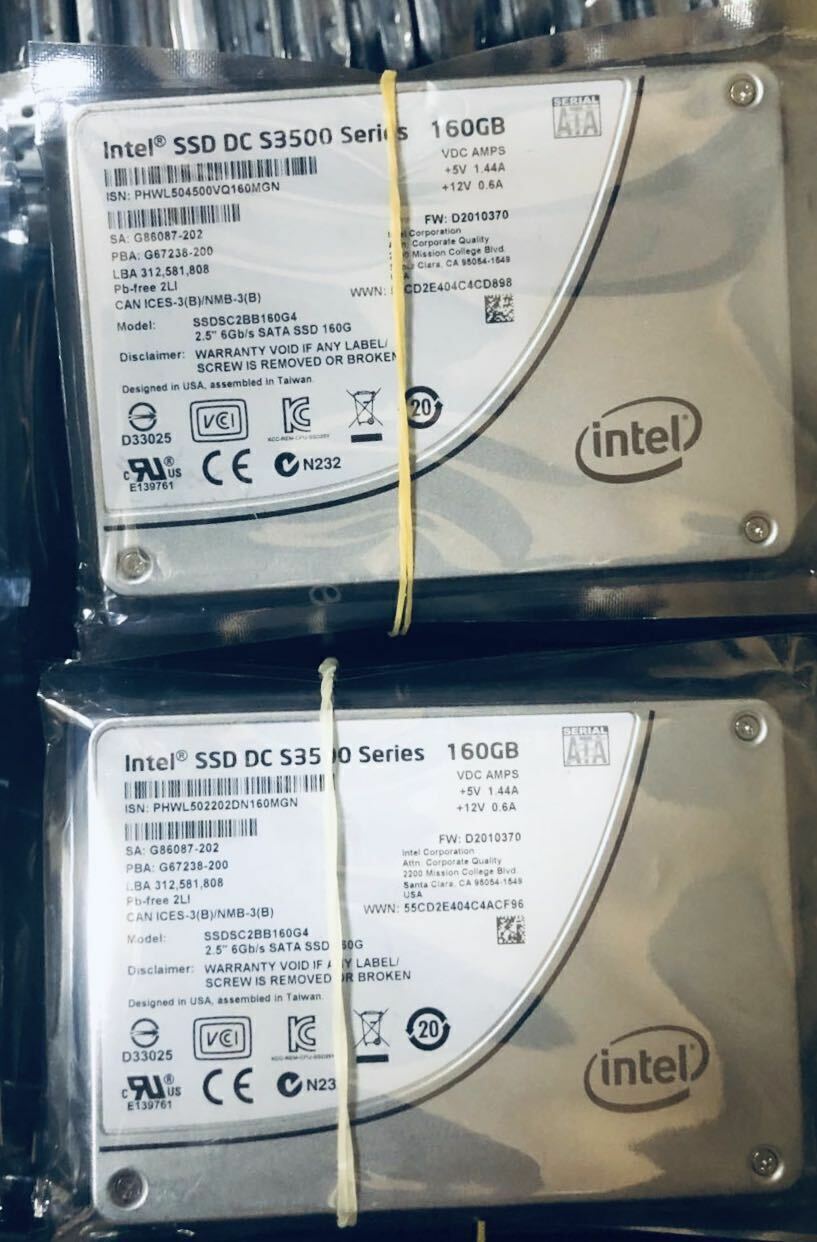 Intel S3500 160GB SSD DC 6Gb/s 2.5INCH SATA SSD SSDSC2BB160G4 Solid State Drive