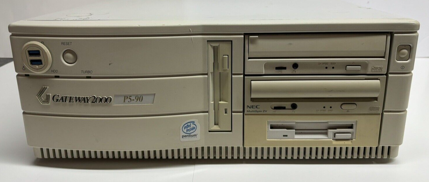 Gateway 2000 P5-90 Vintage Retro Computer Pentium 90MHz - Untested