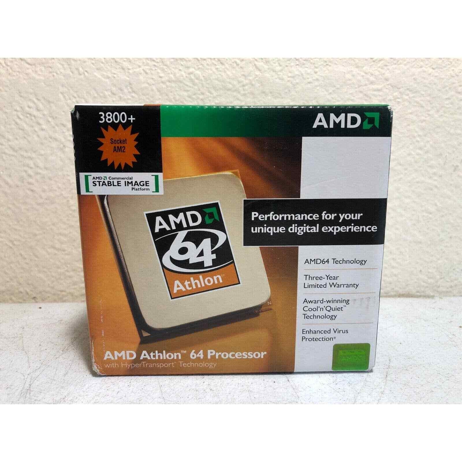 AMD Athlon 64 3800+ Processor 2.4GHz ADA3800AWBOX Vintage Computing Computer NEW