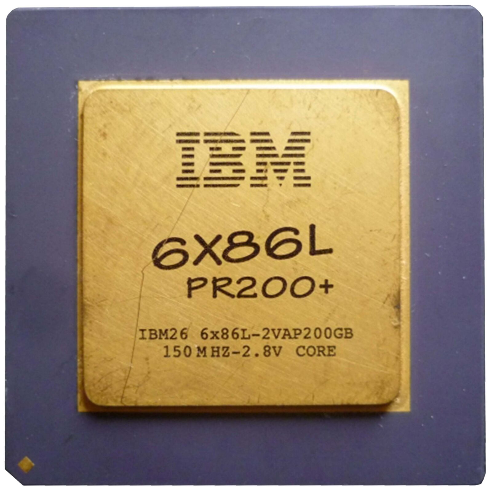 IBM PC CPU Pga321 Socket 7 6x86l Pr200+150mhz 2vap200gb CPU Processor Vintage_