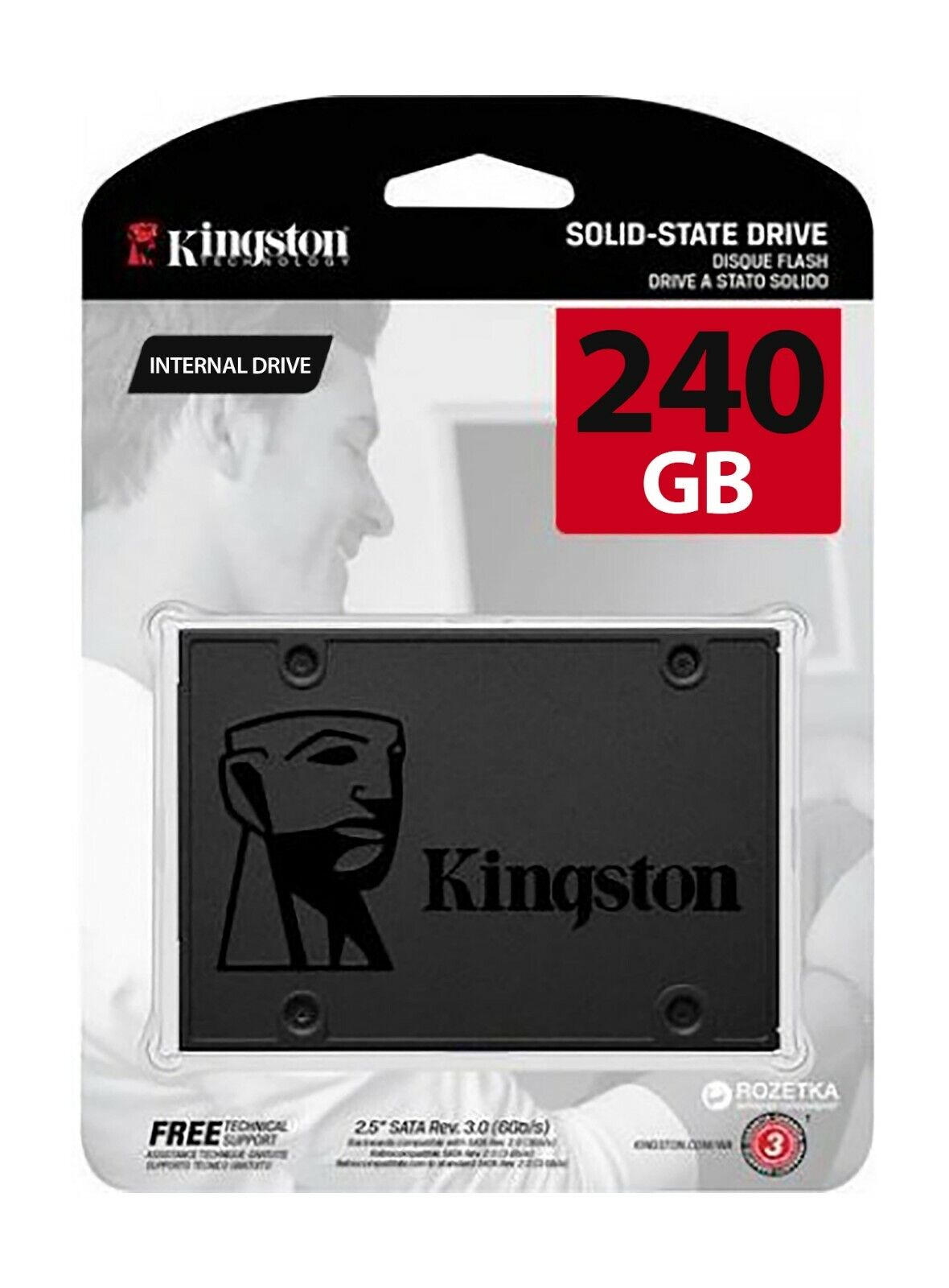 Kingston 240GB SSD SATA III 2.5” Solid State Drive 240 GB HDD Disk