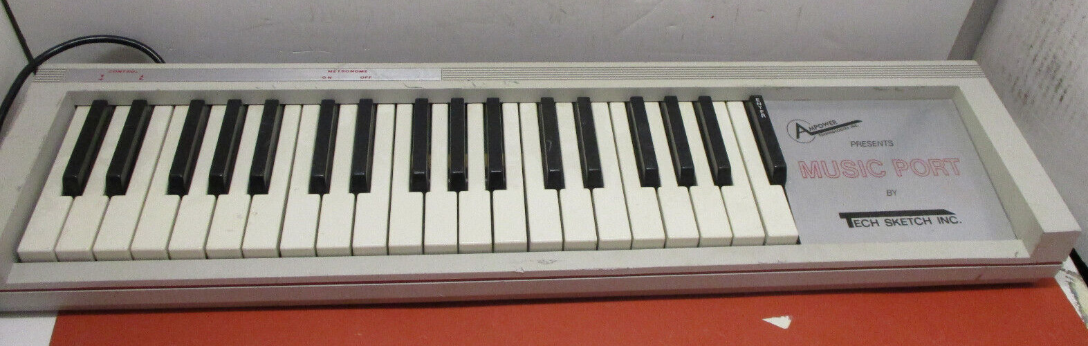 Vintage Ampower Tech Sketch  Music Port Keyboard For Vintage Computer Commodore