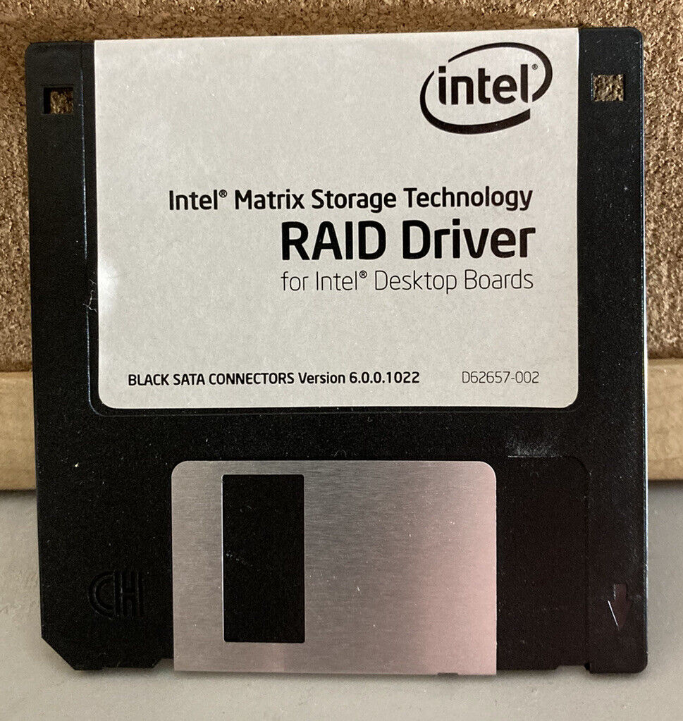 Intel Matrix Storage RAID Driver Floppy Disk Intel Desktop Board Black SATA New