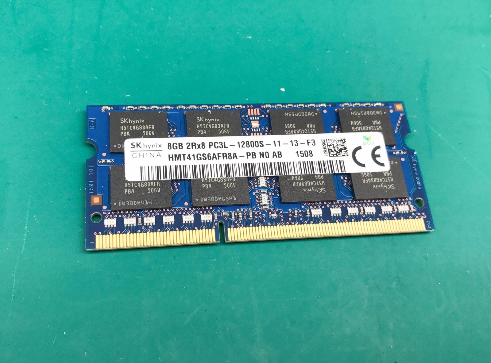 SK HYNIX 8Gb 2Rx8 DDR3 PC3L-12800S  SO-DIMM LAPTOP MEMORY RAM HMT41GS6AFR8A-PB