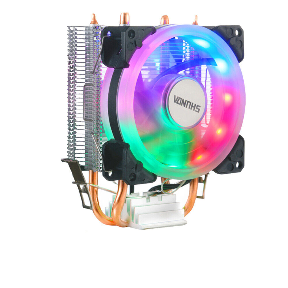 160W CPU Cooler Heatpipe Heatsink 120mm 3/4 Pin PWM Fan RGB LGA For Inter 12th