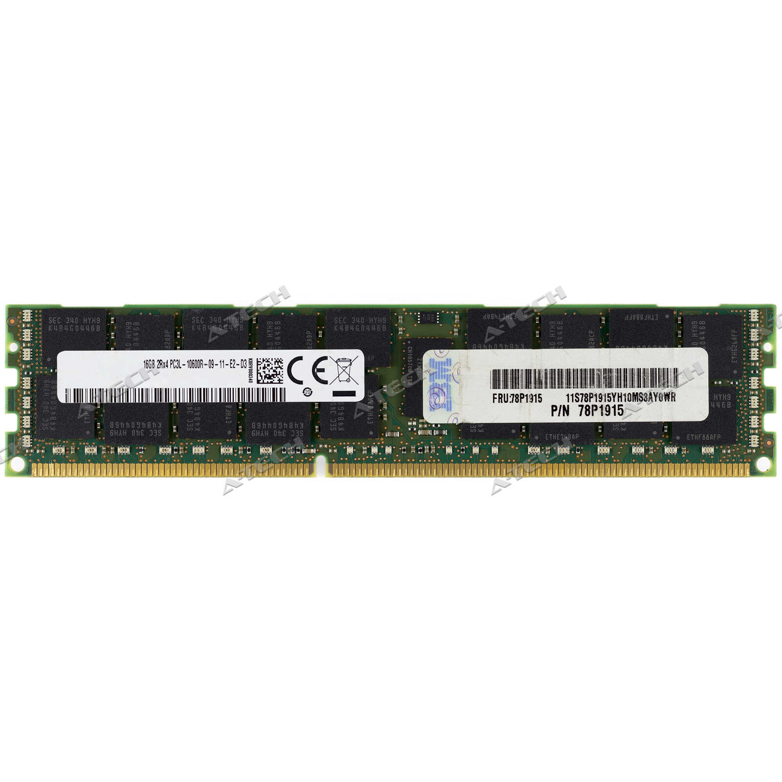 IBM-Lenovo 78P191516GB PC3L-10600R ECC REG RDIMM 1333MHz 2Rx4 Server Memory RAM