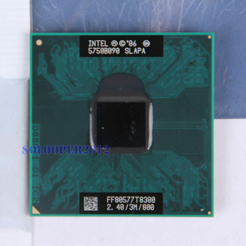 Lots of 10 pcs Intel Core 2 Duo T8300 2.4 GHz Socket P Processor (SLAPA SLAYQ)
