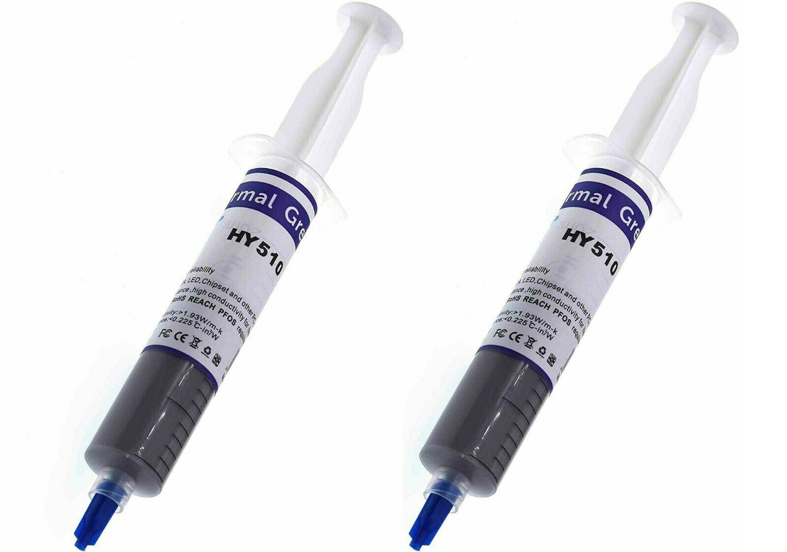 2X 30g GRAY COOLING Thermal Grease CPU GPU VGA LED Paste Compound In Syringe