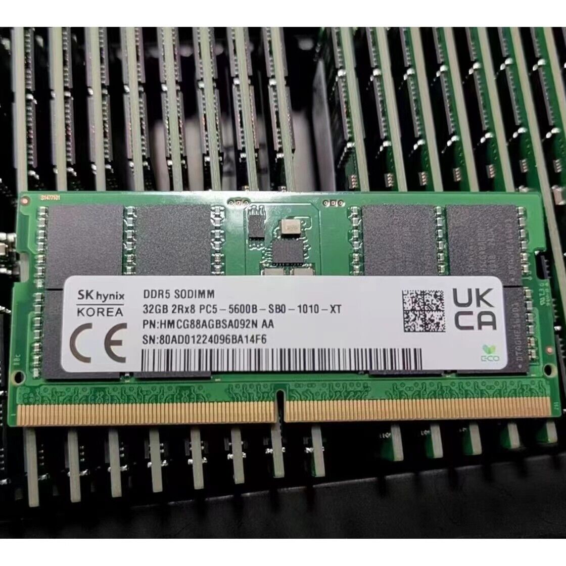 New SK Hynix 32GB DDR5 5600MHz PC5-44800 262-Pins 2RX8 Laptop SODIMM Memory Ram