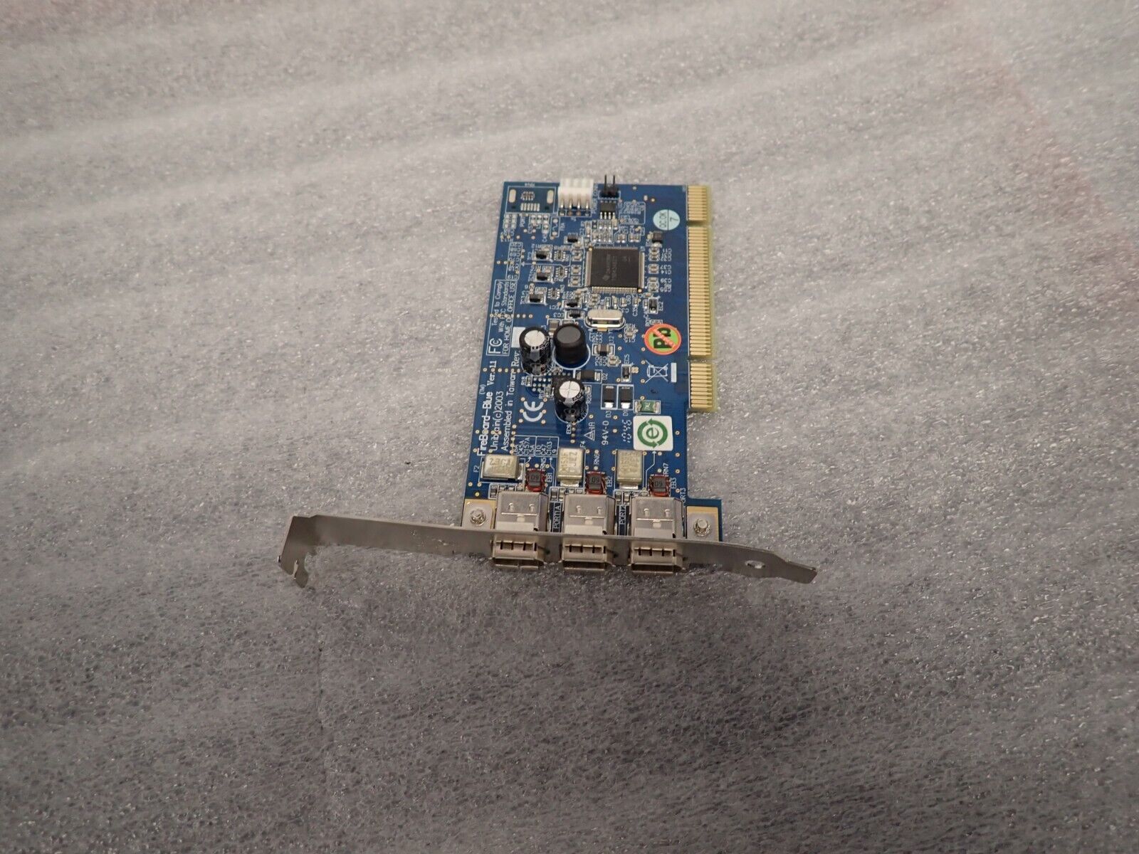 OEM Unibrain FireBoard Blue 3-Port PCI FireWire Card IEEE-1394a Full Height