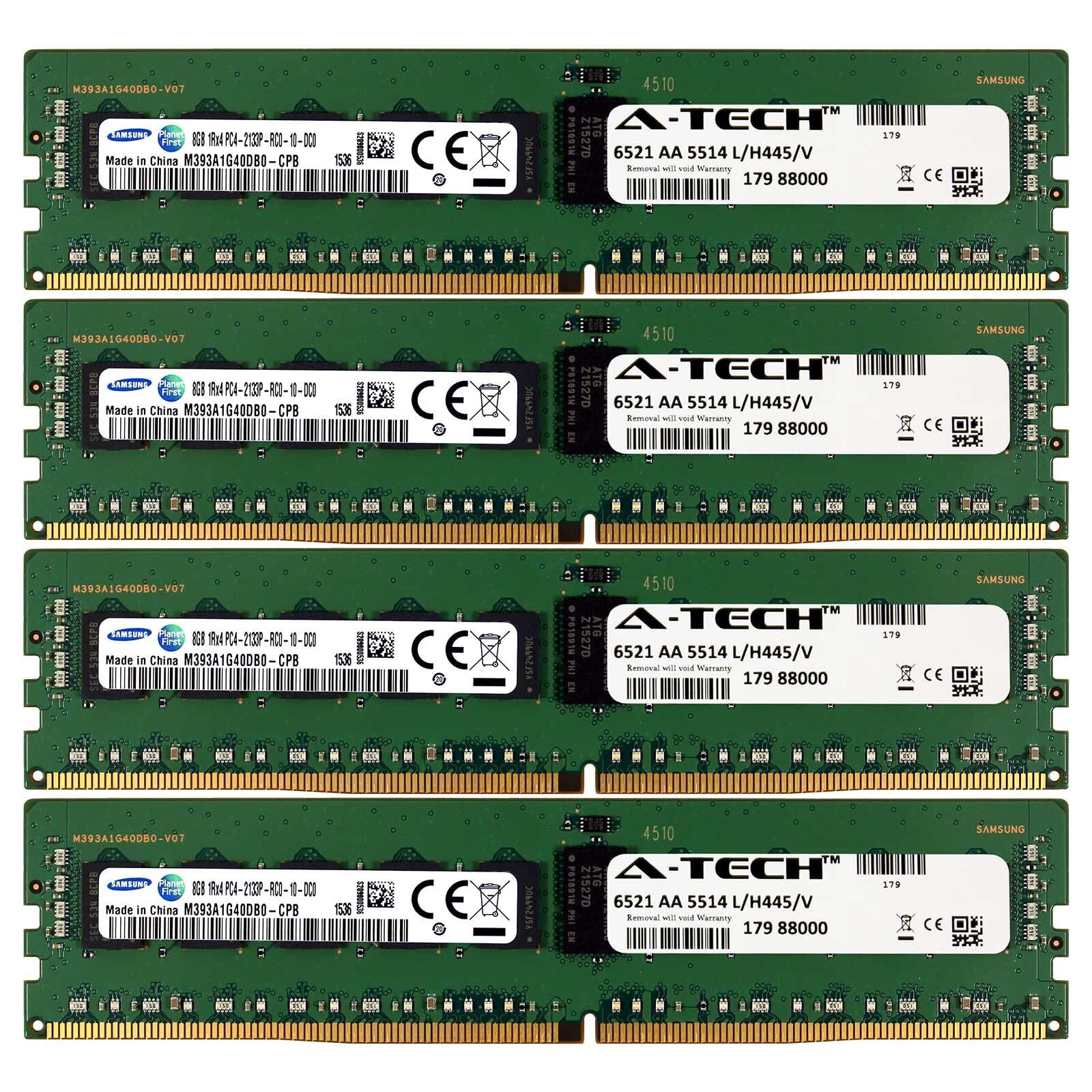 DDR4 2133MHz Samsung 32GB Kit 4x 8GB Dell PowerEdge R730xd R730 R630 Memory RAM