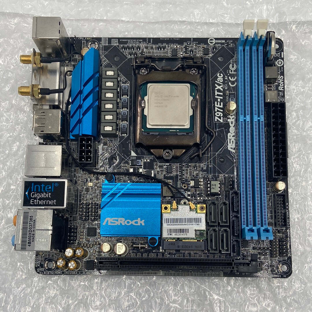 ASRock Z97E-ITX/ac Motherboard with Intel i5-4690K Combo