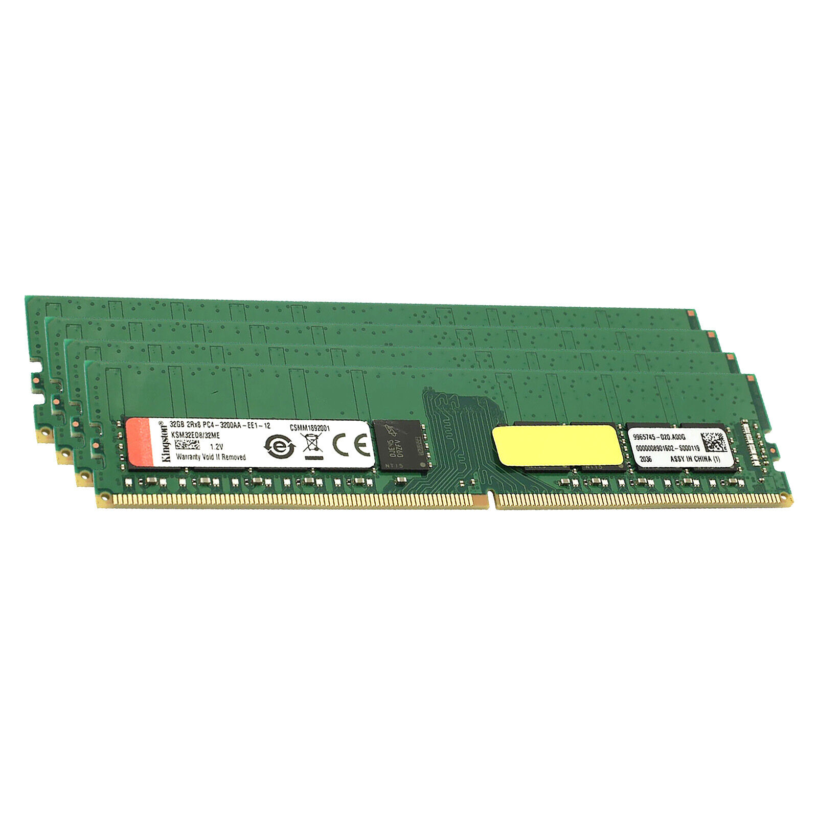 Kingston 128GB 4x 32GB 3200MHz DDR4 ECC UDIMM RAM Server Memory KSM32ED8/32ME