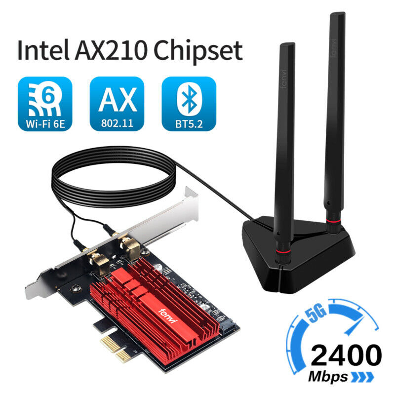 Fenvi FV-AXE3000Pro PCIe WiFi Adapter AX210 PCIE wifi Bluetooth card for Desktop