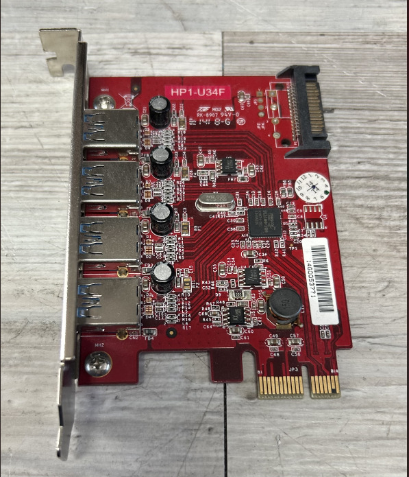 Mediasonic HP1-U34F 4 Ports USB 3.0 PCIe Card