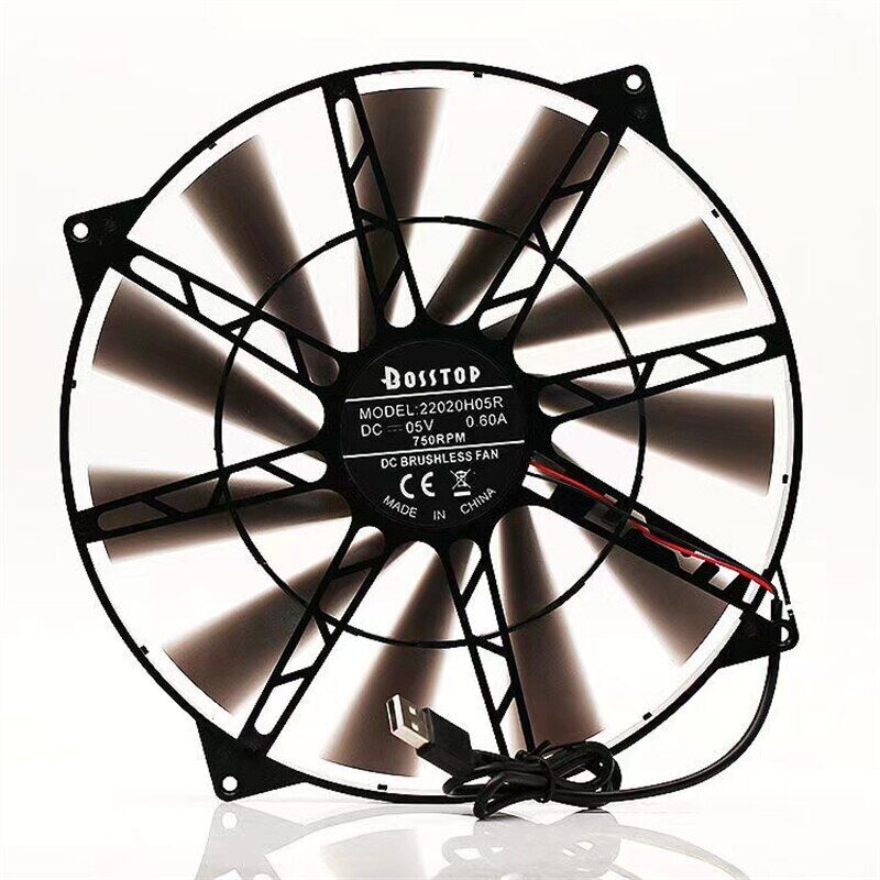 22cm Large Size Exhaust Fan Ultra-quiet 5V Chassis Router USB Cooling Fan