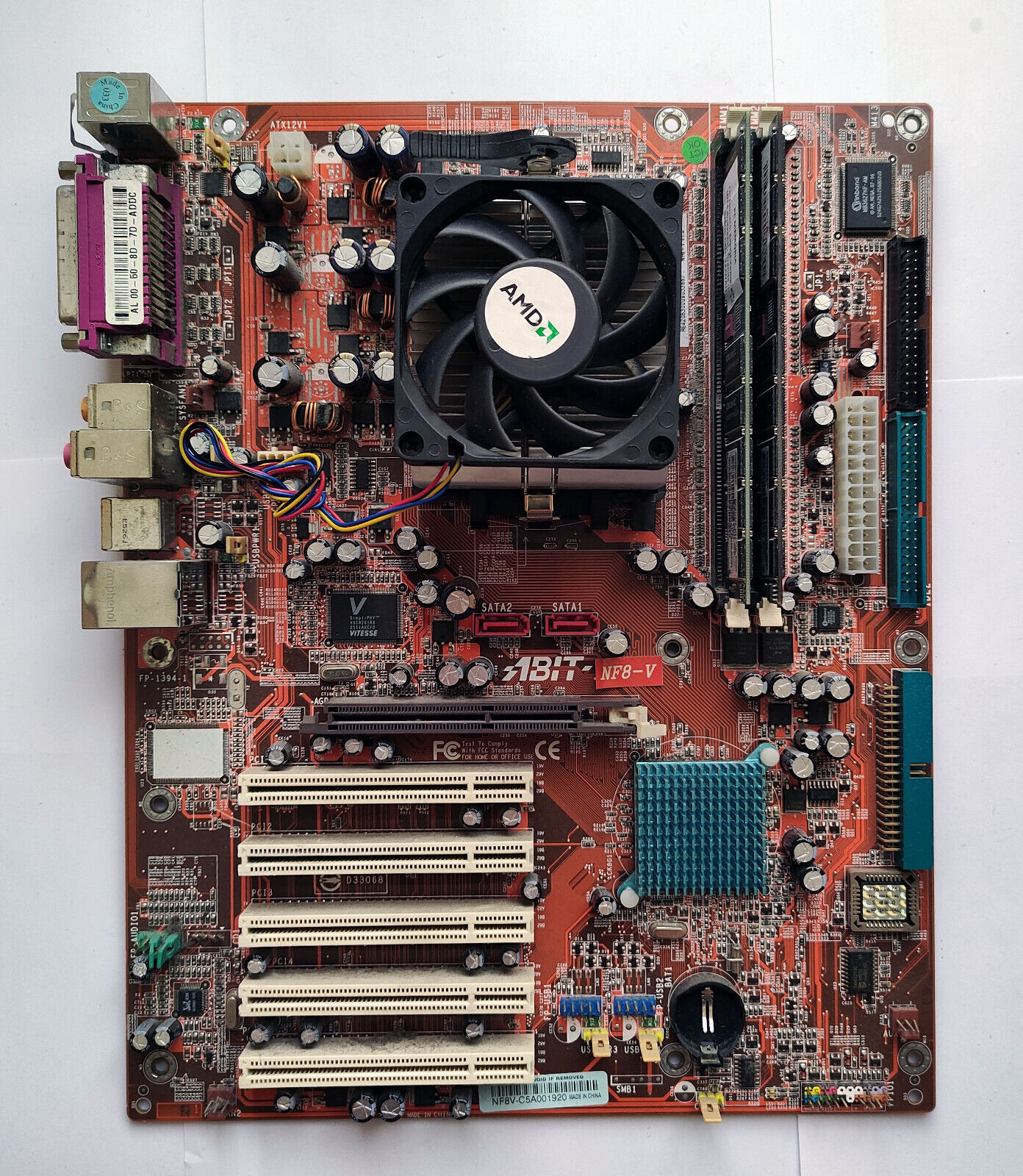 Abit NF8-V Motherboard with Athlon 64 3000+ CPU and 2GB RAM - Test OK