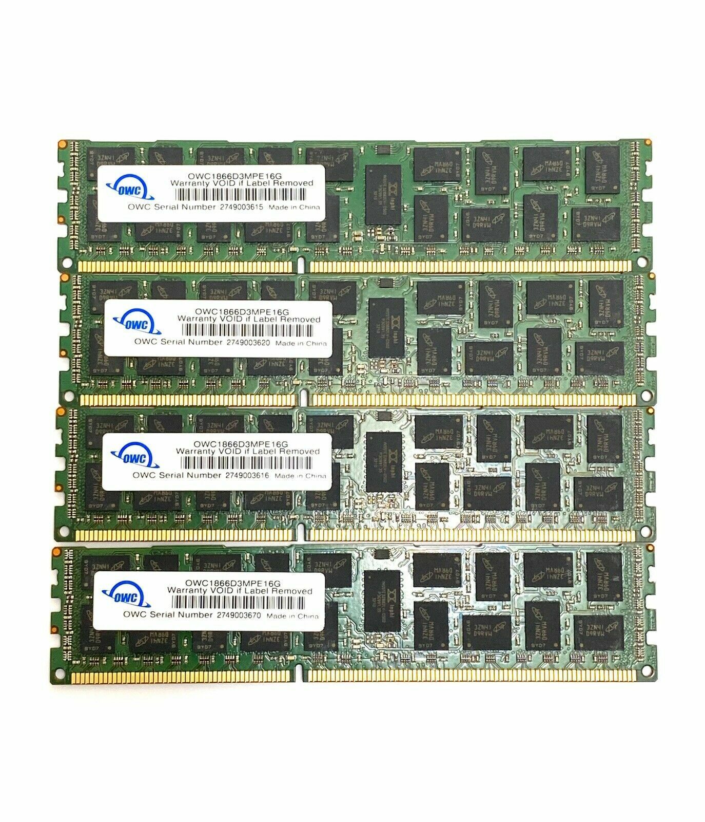 OWC 64GB 16GBx4 1866MHz DDR3 Memory for Late 2013 Apple Mac Pro OWC1866D3MPE16G