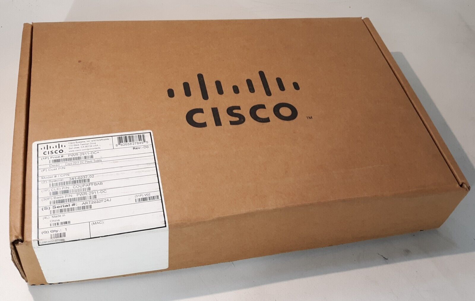 Genuine Cisco PWR-2911-DC Power Supply For 2911 Router NEW *OPEN BOX*