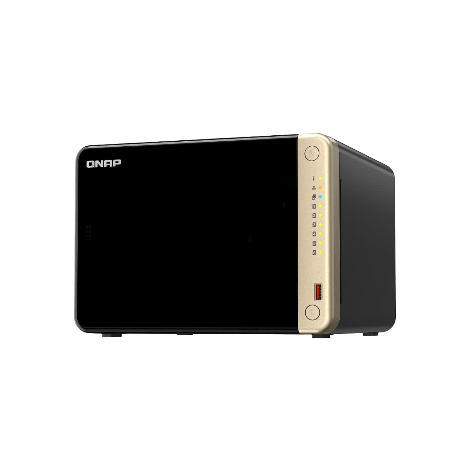 Qnap Ts-664-8G-Us 6 Bay High-Performance Desktop Nas With Intel Celeron Quad-C