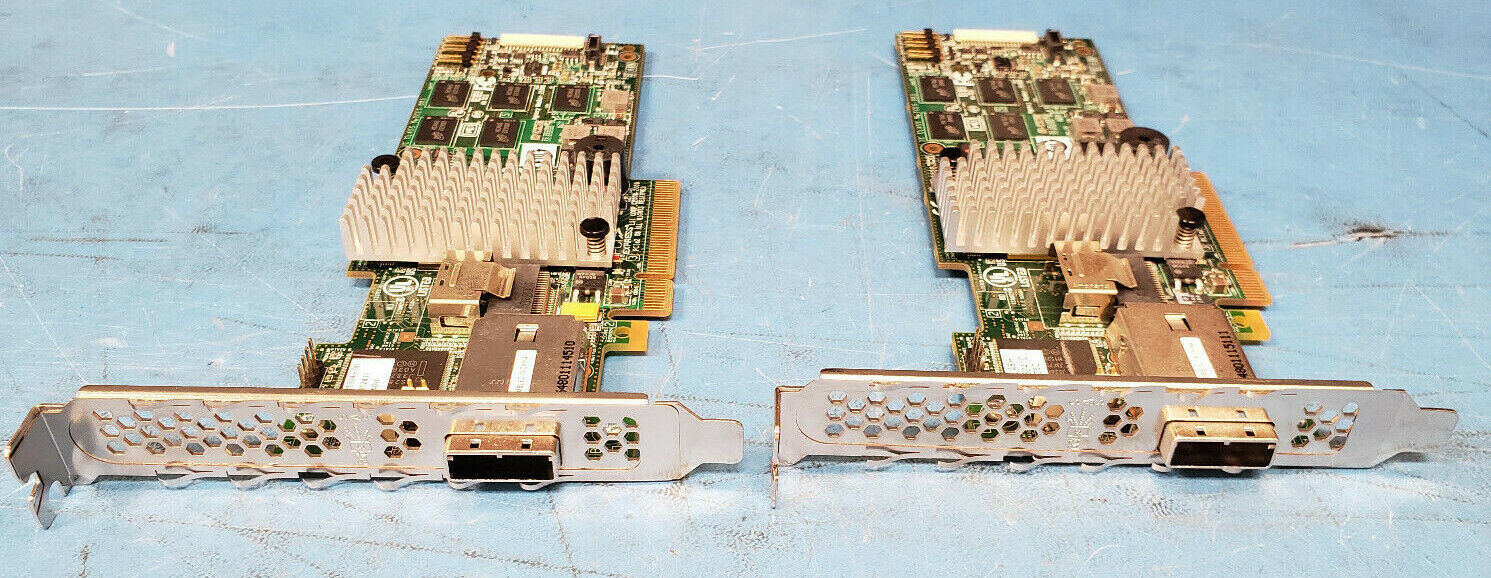 (Lot of 2) LSI SAS 9750-4I4E  6GB PCIE 2.0 X8 RAID CONTROLLER CARD L3-253050-3A