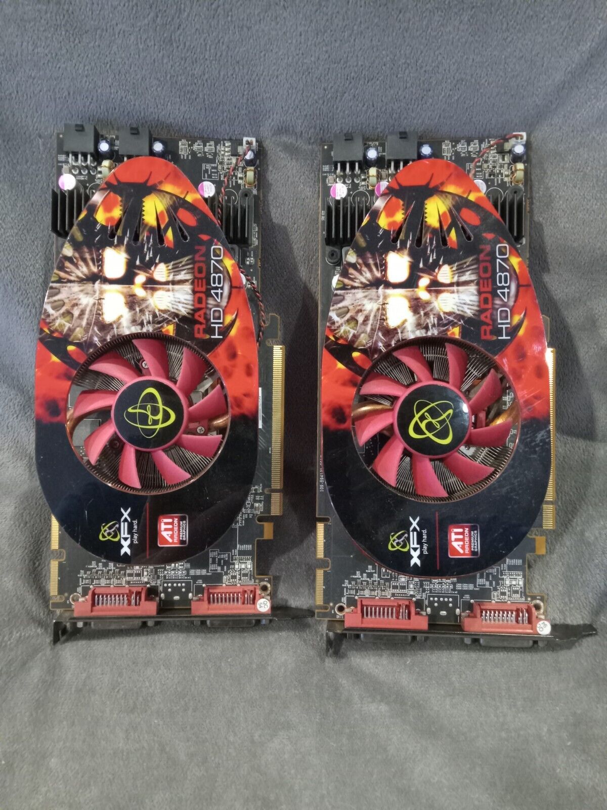 Lot Of Two Radeon HD 4870 Graphics Cards