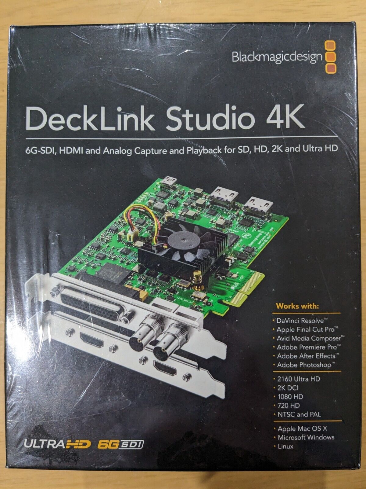 Blackmagic Design DeckLink Studio 4K Video Capture Card - NEW IN BOX