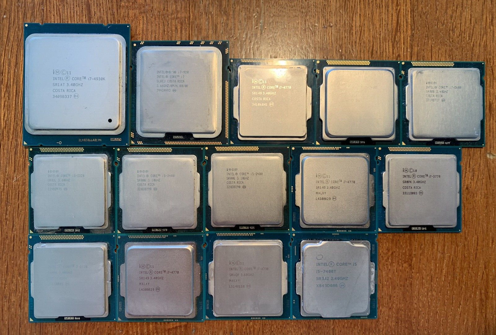 Lot: 14 Intel Core i5 i7 MIXED CPU Processor i7-4770 i7-4790 + More GOOD/WORKING