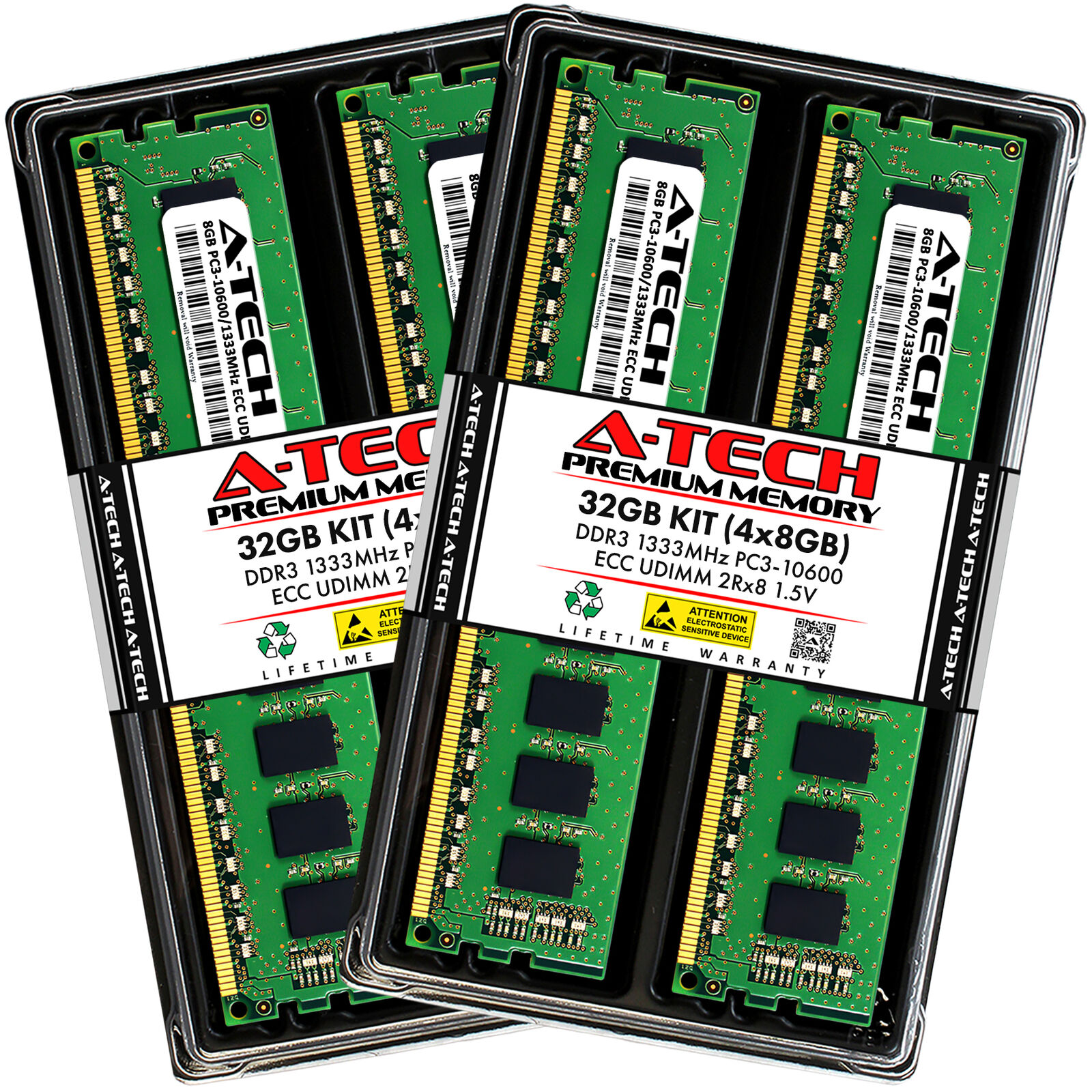 32GB 4x8GB 2Rx8 PC3-10600E HP Z1 G2 Z210 CMT Z220 SFF Z230 SFF Z420 Memory RAM