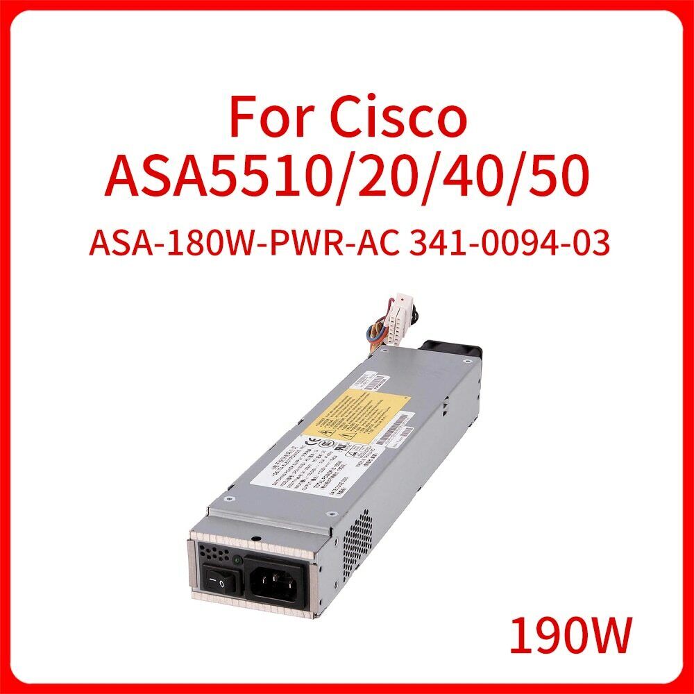 190W For Cisco ASA5510/20 Power Supply ASA-180W-PWR-AC 341-0094-03 DPSN-180AB