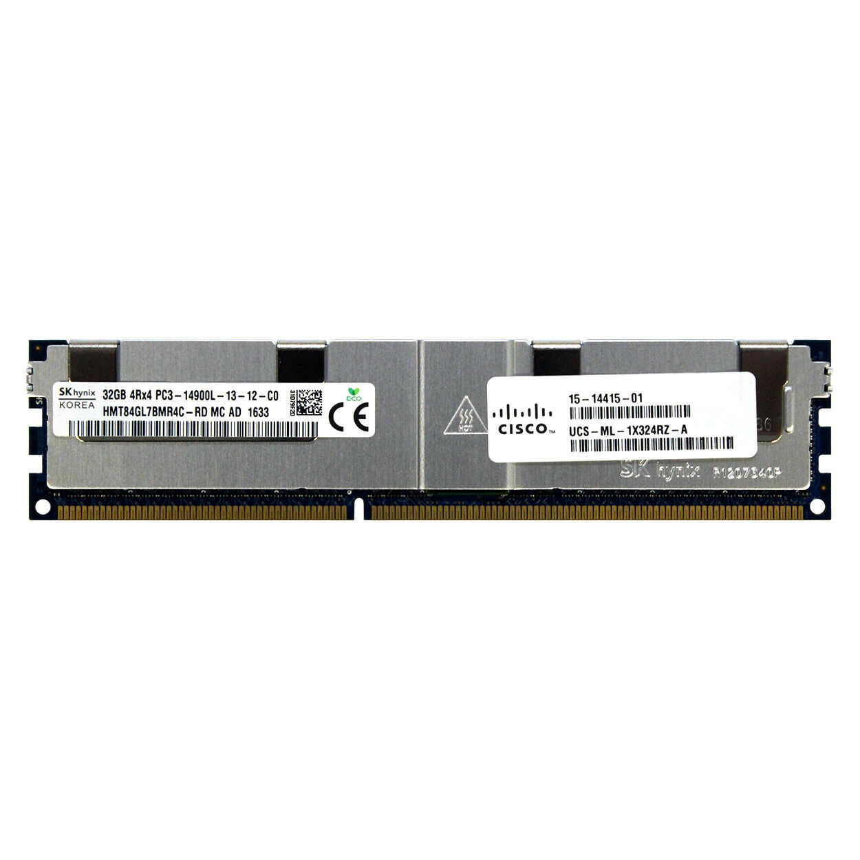 Cisco Genuine 32GB 4Rx4 PC3-14900L DDR3 1866MHz 1.5V ECC LRDIMM Memory RAM 1x32G