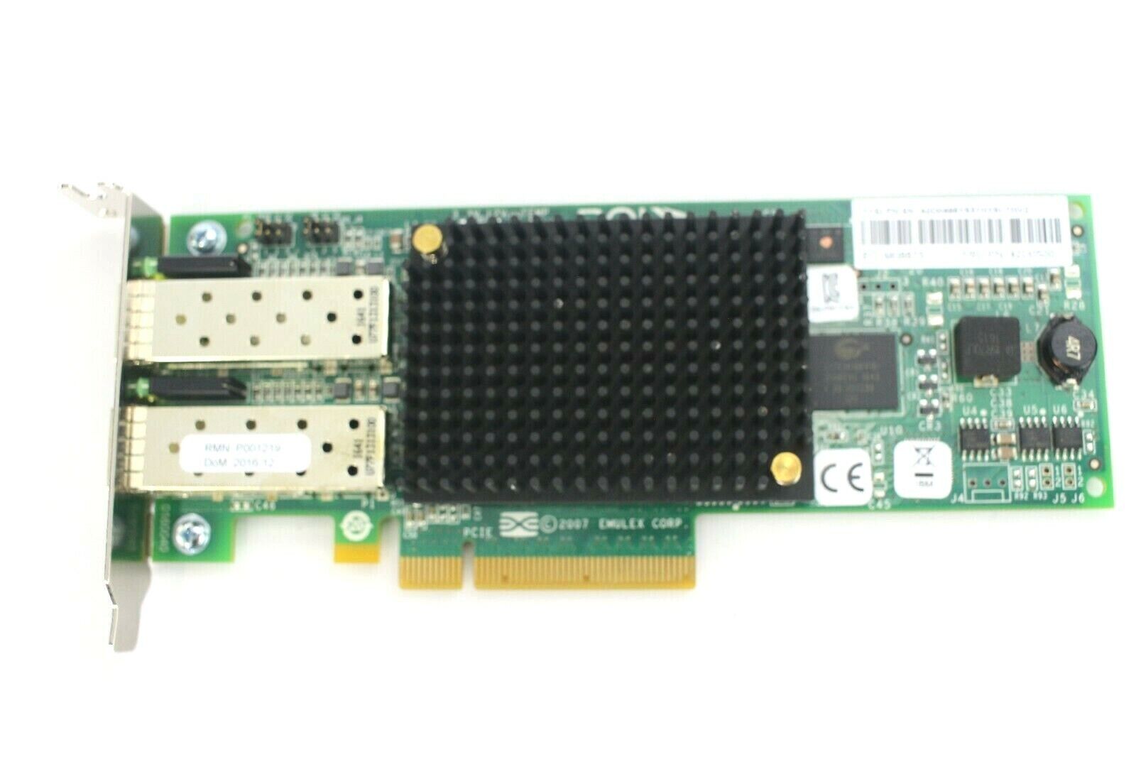 Lot of 2 IBM Emulex LPE12002 8Gb Dual-Port Fibre Channel PCI-e SFP Adapter (AMX)