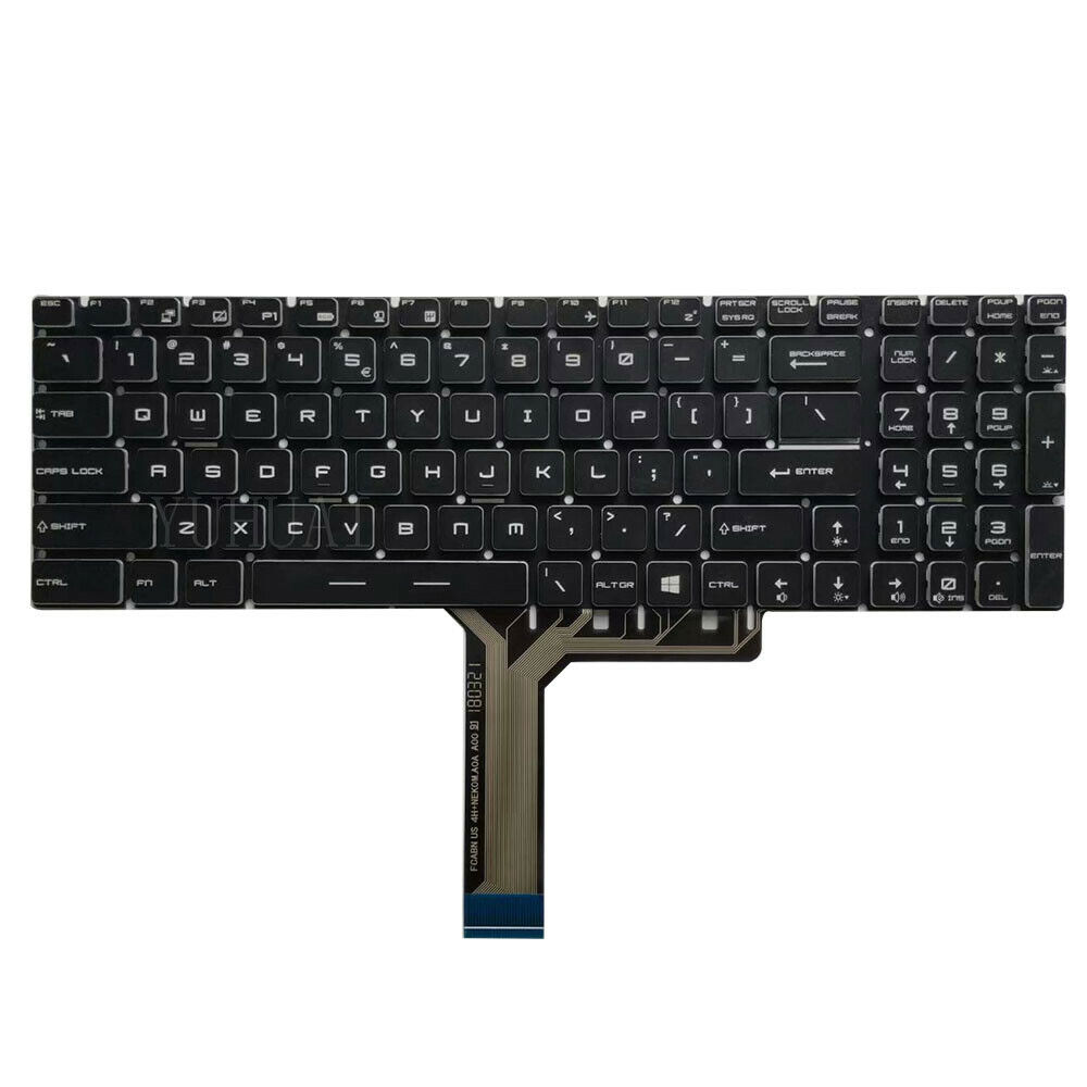 Laptop Original New FOR MSI GE72 6QC 6QD 6QE 6QF 6QL US Backlit Keyboard