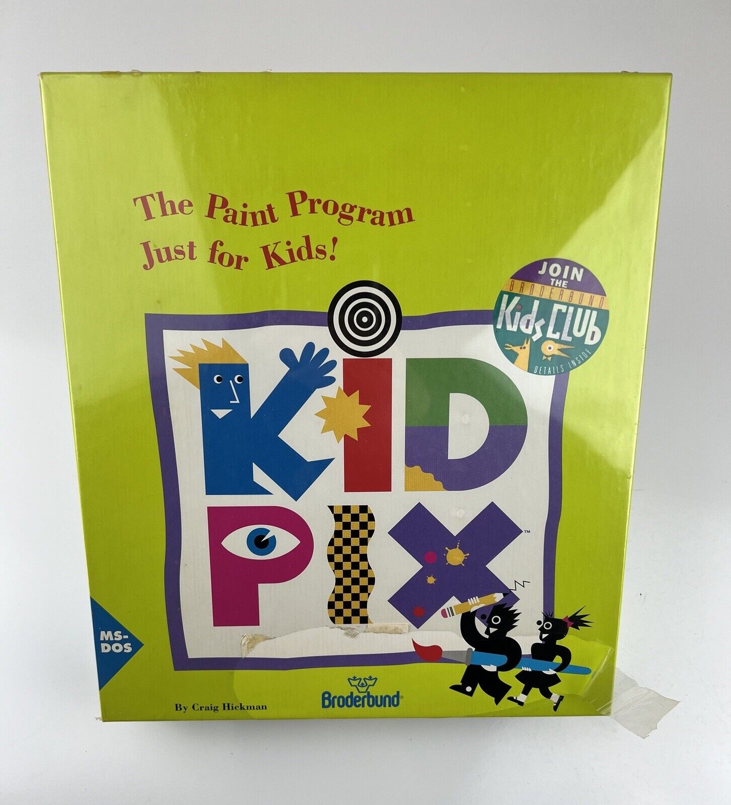 Vintage 1991 NOS Kid Pix KidPix Studio Deluxe MS/PC-DOS 2.11 Software Broderbund