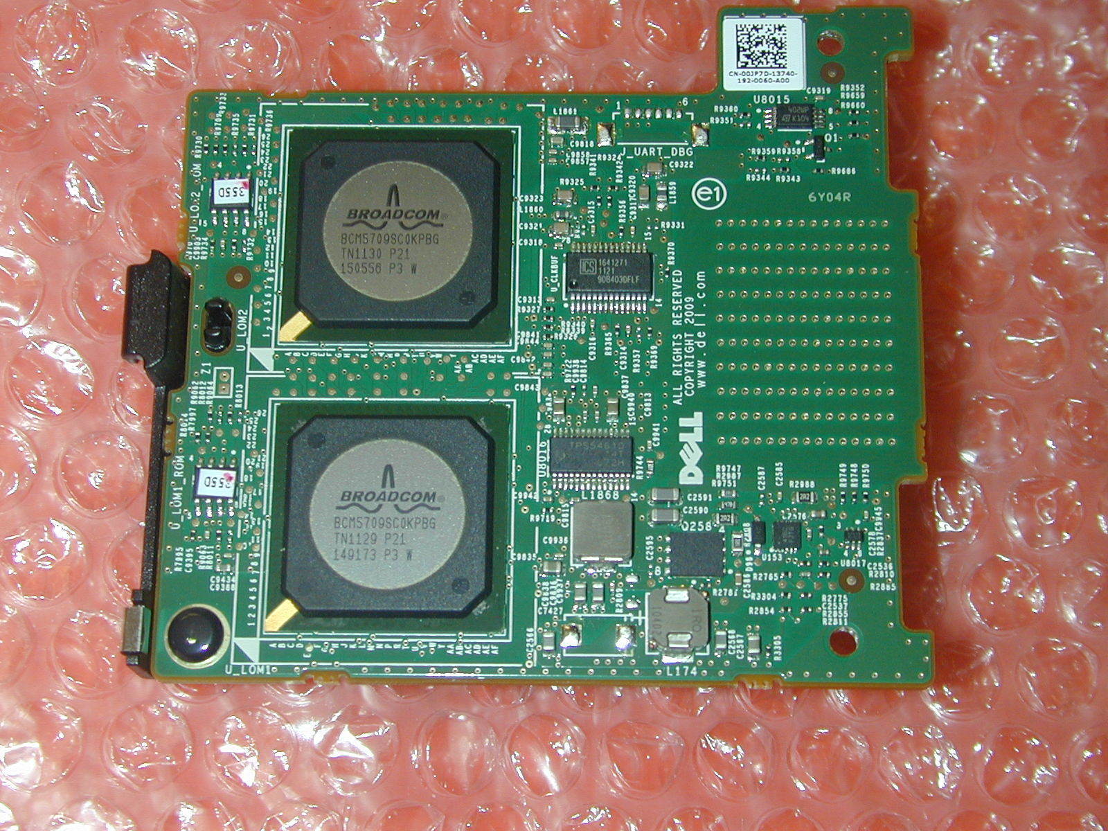 LOT 5  x   Broadcom 5709 Quad Port Gigabit Mezzanine Ethernet Card - Dell 0JP7D