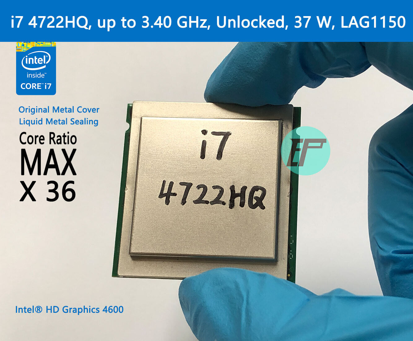 MAGIC REFORM Intel Mobile CPU i7 4722HQ, up to 3.40 GHz, Unlocked, 37 W, LGA1150