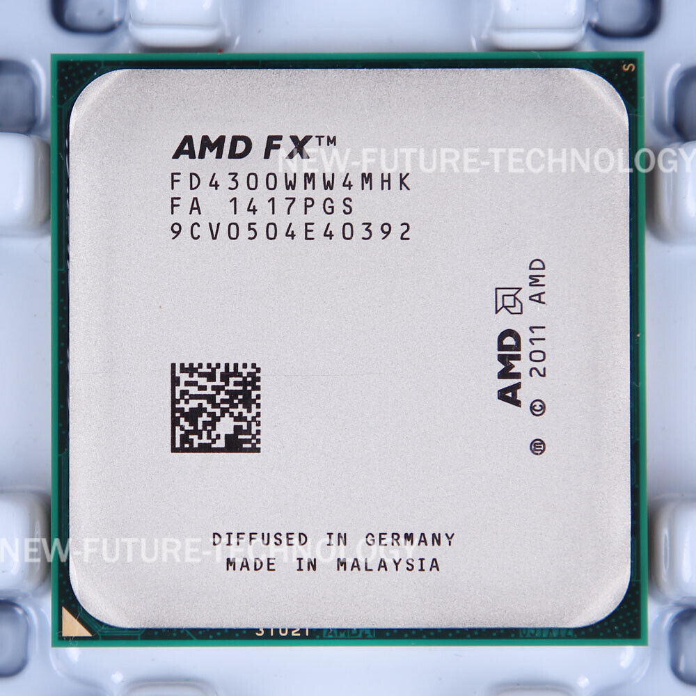 AMD FX-Series FX-4300 FD4300WMW4MHK CPU Processor 3.8GHz 4000MHz Socket AM3+ 95W