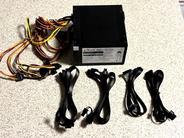 Logisys PS480D-BK 480W Black Beauty 20/24 ATX Power Supply SATA Support