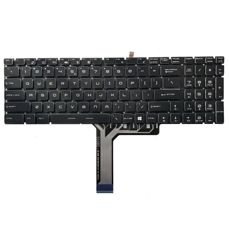 New MSI GV62 MS-16JD MS-16J9 MS-16J5 Upper Case Palmrest With Keyboard Backlight