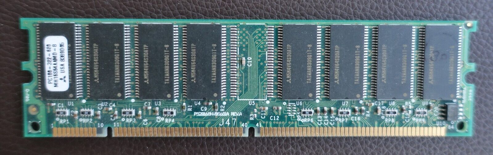 Mitsubishi MH16S64AAMD-8 128MB PC100 100MHz 168 Pin CL2 SDRAM DIMM Memory