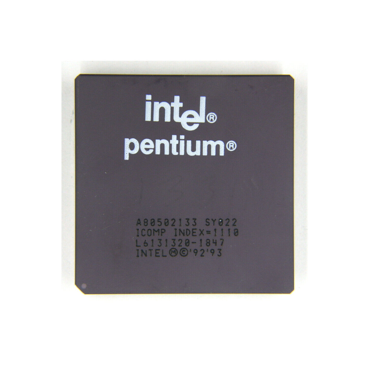 Intel Pentium 133MHz CPU Socket 5 & 7 A80502133 SY022