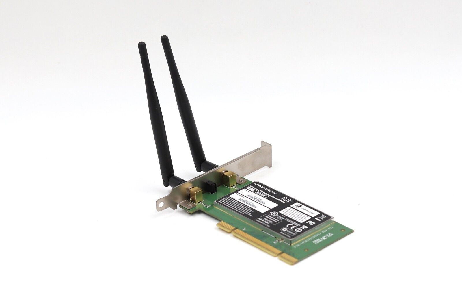 Linksys WMP600N Dual-Band PCI Wireless Adapter With Antennas Tested Working