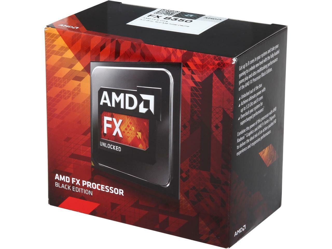 AMD FX8350 FX 8350 Black Edition FD8350FRW8KHK 4GHz AM3+ 8-Core Processor CPU 