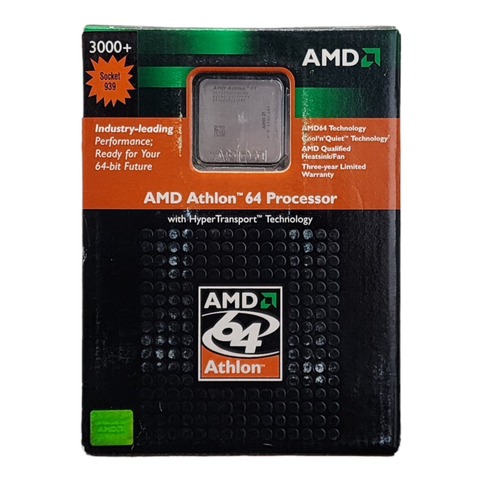 AMD ATHLON 3000+ 64BIT SOCKET 939 B PROCESSOR 939 HyperTransport Technology 