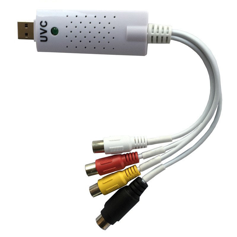 USB 2.0 UVC Video Audio Capture Card Adapter VHS to DVD Windows Win7/8/10 MAC OS